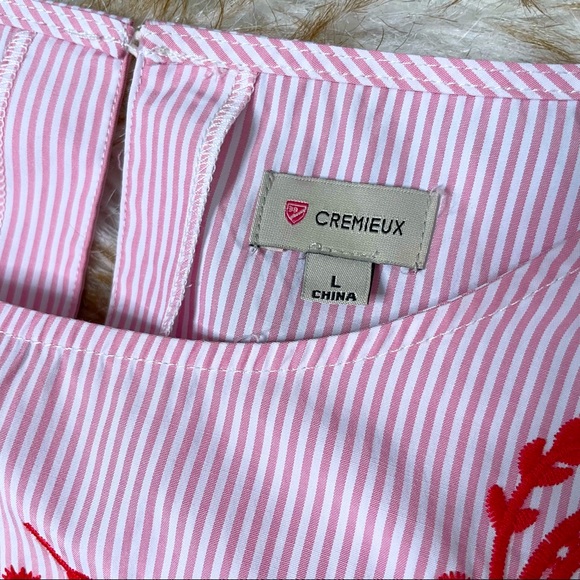 Cremieux embroidered Avery crop top - Picture 5 of 7